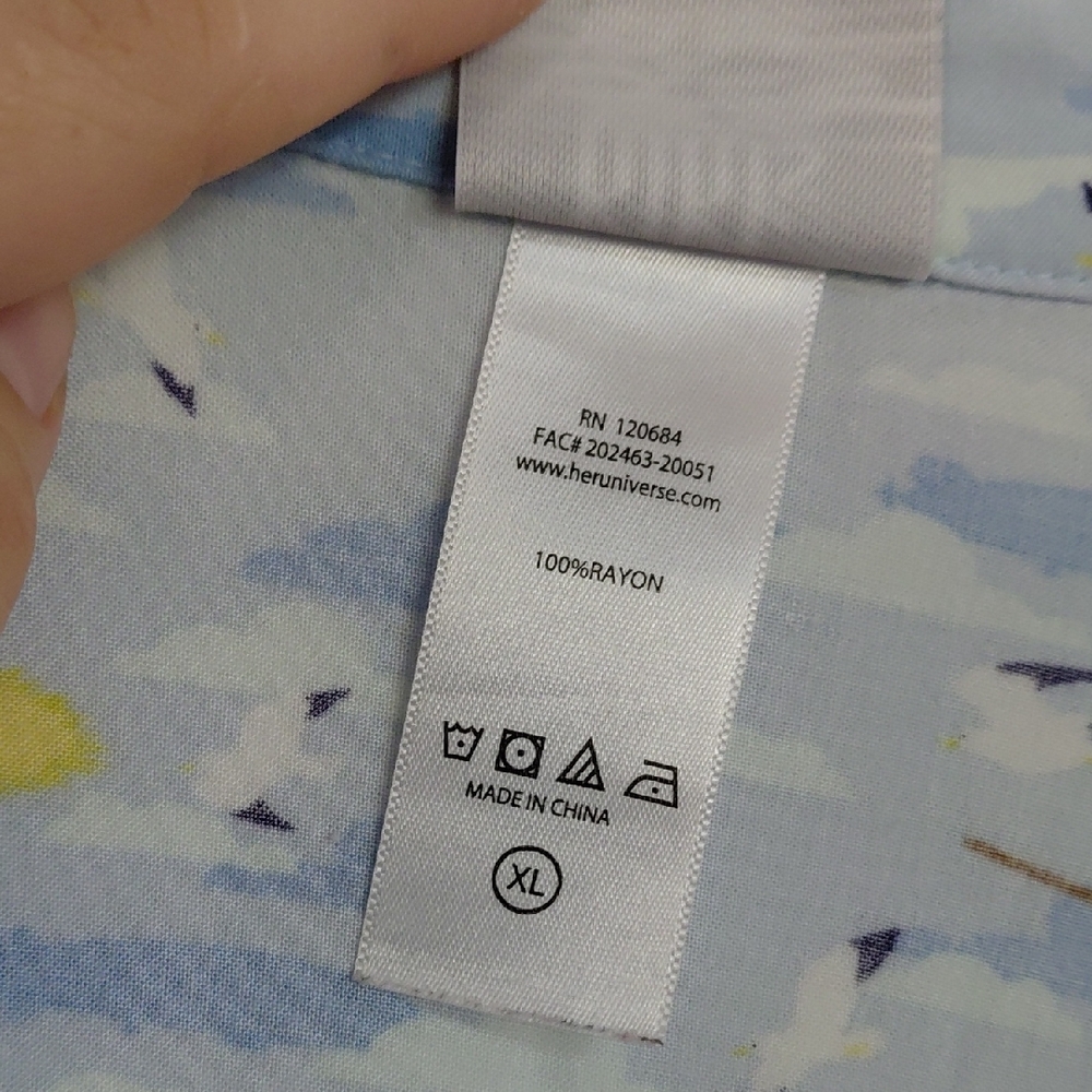 Her Universe Ghibli Studio Kiki's Delivery Service Pattern Shirt - Picture 4 of 5